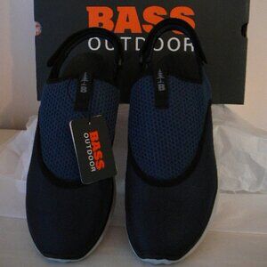 Bass Outdoor Men's Blue Hex Mesh Action Slide On Traction Hiking Shoes-10.5